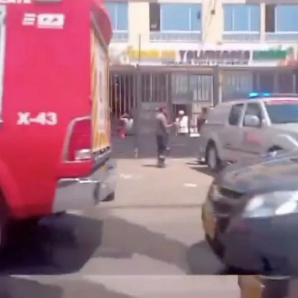 Foto de explosión en fábrica de tamales en Bogotá