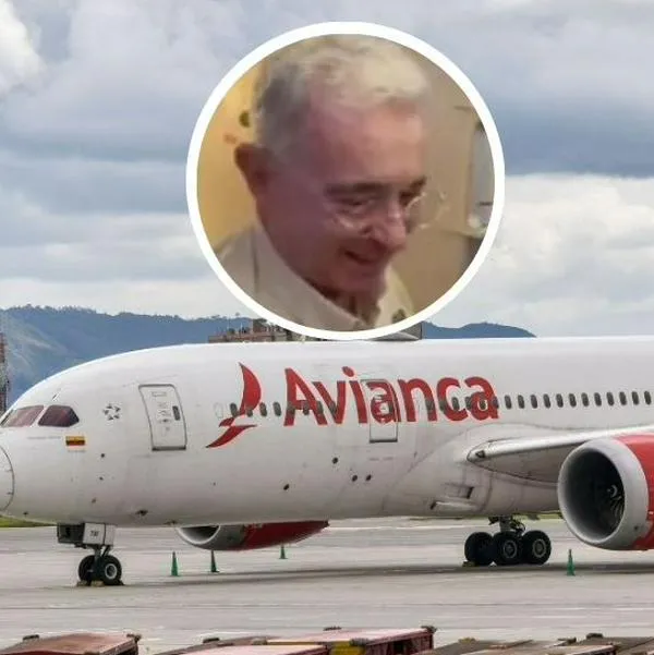 Fotos de Avianca y Álvaro Uribe, en nota de que la aerolínea respondió por su piloto con el expresidente y dejó tres puntos sobre polémica