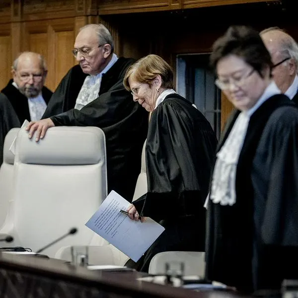 Jueces de la Corte Internacional de Justicia, quienes pidieron cese de acciones genocidas en Gaza.