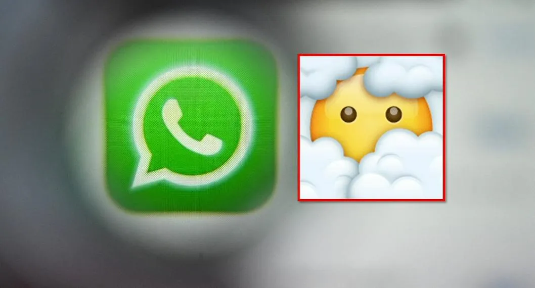 Qu significa el emoji de WhatsApp de la cara entre nubes y c mo