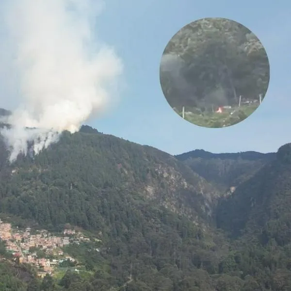 Video | Hombre fue captado prendiendo fuego en la parte baja de los cerros en Bogotá