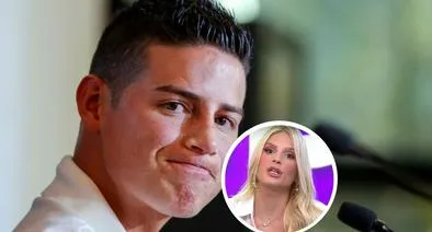 Foto de James Rodríguez y de Mary Méndez, en nota de que La red confirmó si Arrogante, del futbolista, está quebrado; la samaria habló