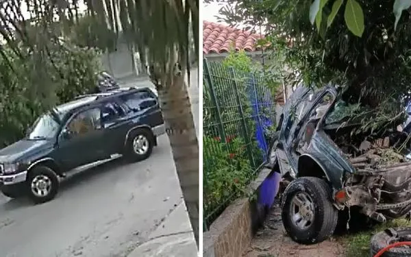 Video | Ladrones se robaron una camioneta, pero se estrellaron y murieron en el impacto