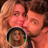 Fotos de Clara Chía con Gerard Piqué y de Shakira, en nota de que la colombiana, por  cercanía del español y la colombiana, asumió cambio; dicen que hay inesperado giro