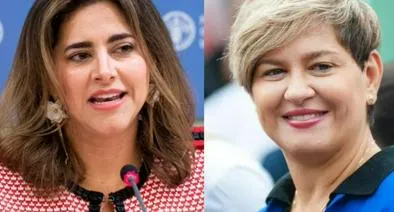 Foto de Verónica Alcocer y Maria Juliana Ruiz, por pedido de Contraloría a Dapre, por gastos de primeras damas