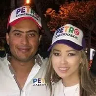 Foto de Day Vásquez y Nicolás Petro