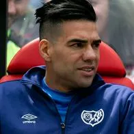 Foto de Falcao García, en nota de que el jugador habló de jóvenes con becas suyas en universidad Sergio Arboleda; qué pasó