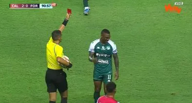 Por qué expulsaron a Fabián Castillo del Deportivo Cali ante Fortaleza: video y qué pasó