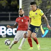 Arturo Vidal, muy molesto tras la eliminación de Chile del Preolímpico. 