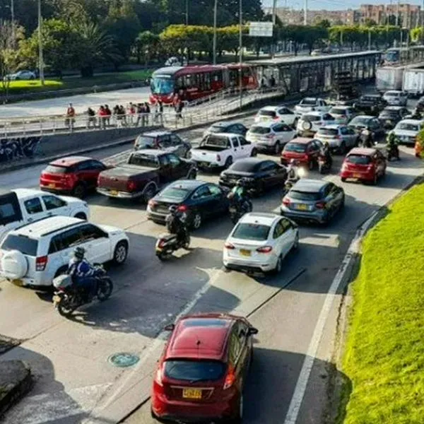 Foto de Protestas en Bogotá hoy causan trancones