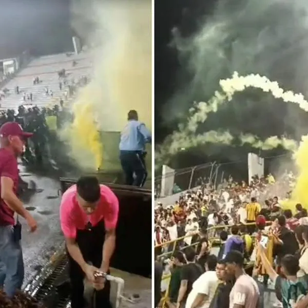 Hinchas de América y Tolima protagonizaron pelea dentro del estadio de Ibagué