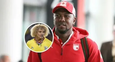 Hugo Rodallega fue comparado con el Pibe Valderrama por Fabián Viáfara luego del partido entre Santa Fe y La Equidad.
