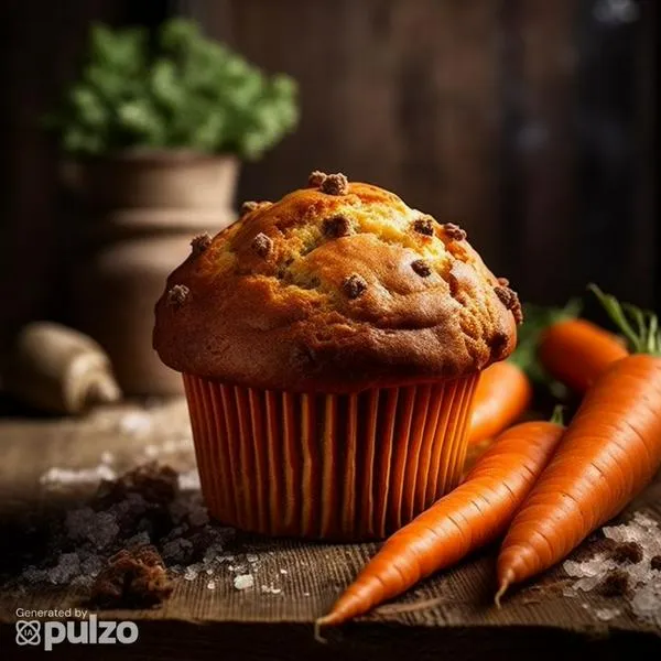 Receta de muffins de zanahoria en airfryer. Es un postre fácil, rápido y sencillo de hacer, además de tener varios nutrientes y ser saludable.