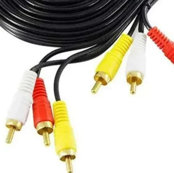 Cable de señales audio y video, en nota de qué significan los cables rojo, blanco y amarillo en conexiones: así debe usarlos