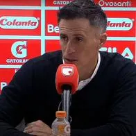 Santa Fe perdió con Bucaramanga y Pablo Peirano está dolido por la derrota