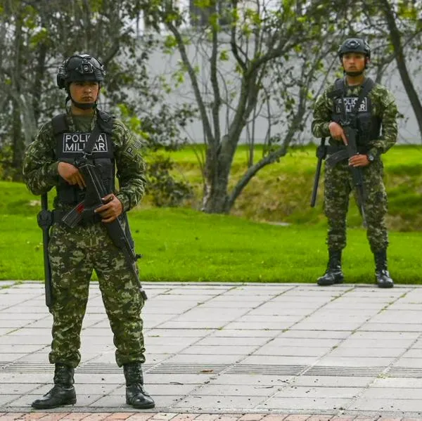 Imagen ilustrativa de militares en calles de Bogotá.