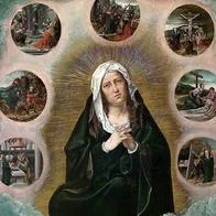 Estos son los 7 dolores de la Virgen María al acompañar a Jesucristo, su único hijo, hasta que fue crucificado. Al ser su madre, sintió todo su dolor.