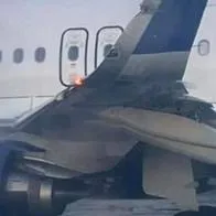 Foto de aviones accidentados en aeropuerto de Boston, EE. UU.