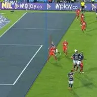 El gol de Millonarios fue totalmente legal, según los audios del VAR. 