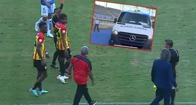 Jugador salió en ambulancia durante Pereira-Fortaleza; Leonel Álvarez, expulsado