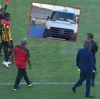 Jugador salió en ambulancia durante Pereira-Fortaleza; Leonel Álvarez, expulsado
