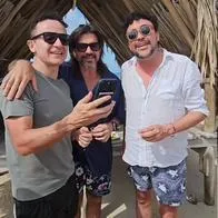 Video | Reacción de turista al encontrarse a Juanes, Fonseca y Andrés Cepeda en Isla Palma