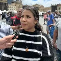 Foto de marchas a favor de Petro en Bogotá