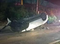 Dos graves accidentes de tránsito en la vía Las Palmas dejaron heridos a tres ciclistas