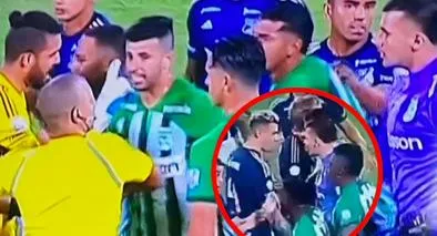 Aparece video de pelea entre Montero y Rojas en Nacional-Millonarios; hubo cabezazo