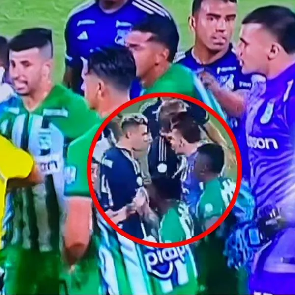 Aparece video de pelea entre Montero y Rojas en Nacional-Millonarios; hubo cabezazo