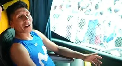 Nairo Quintana, que estuvo, enfermo en el Tour Colombia 2024; tuvo fiefre y dolor