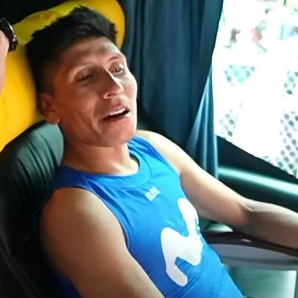 Nairo Quintana, que estuvo, enfermo en el Tour Colombia 2024; tuvo fiefre y dolor