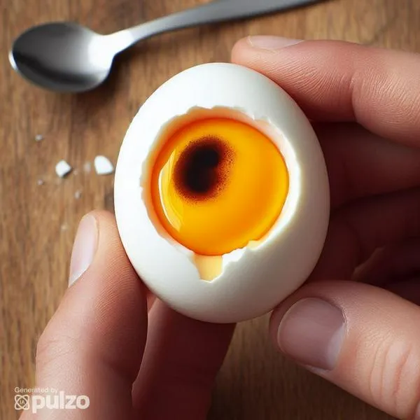 Explicaciones del porqué al cocinar un huevo y comerlo su yema está negra o tiene manchas negras. Tiene una razón científica y no es nada malo. 