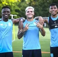 Johan Carbonero, delanyero de Racing de Argentina, se tatuó fecha de su lesión