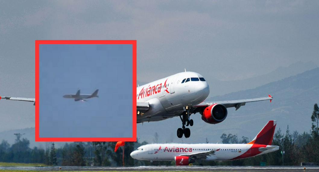 Video del momento exacto en que avión de Avianca tuvo emergencia; turbina echó fuego