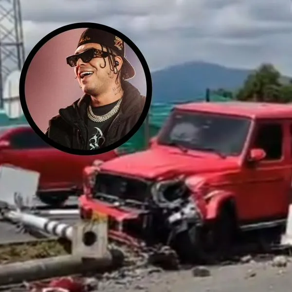 Cantante Ryan Castro sufrió aparatoso accidente de tránsito en vía Medellín - Rionegro
