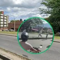 Carrera Quinta de Ibagué, donde un conductor accionó un arma traumática contra un limpiavidrios