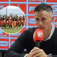 Pablo Peirano, entrenador de Independiente Santa Fe, hablando de la salida de Darwin Cortés del club