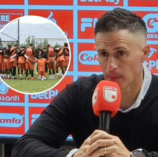 Pablo Peirano, entrenador de Independiente Santa Fe, hablando de la salida de Darwin Cortés del club