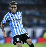 Juan Fernando Quintero se lesionó su rodilla con Racing.