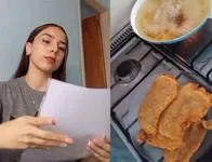 Por un video viral, tiktoker que vende sándwiches dejó de vivir en la calle con su bebé