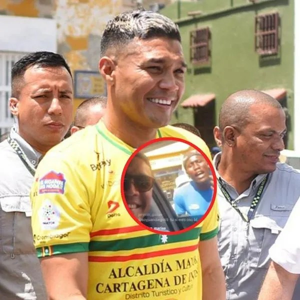 Teófilo Gutiérrez fue recibido por hinchas del Real Cartagena con un freestyle y él les regaló 100.00 pesos.