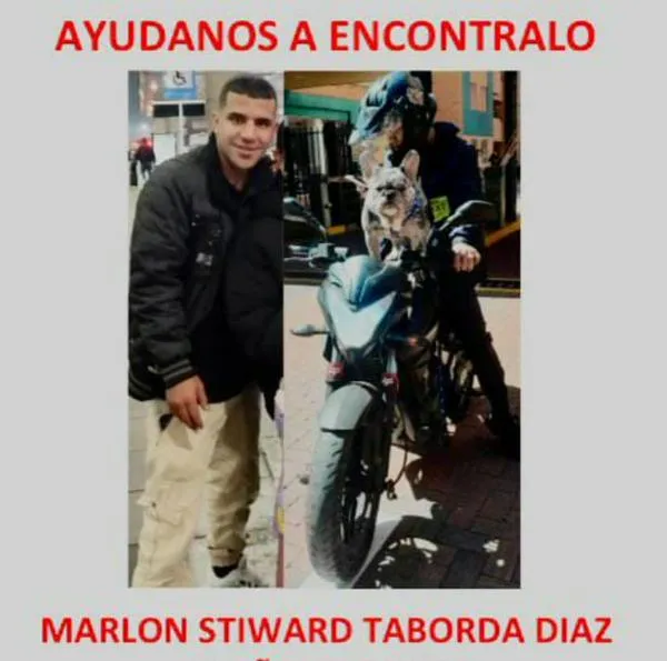 Marlon Stiward Taborda Díaz está desaparecido en Bogotá.