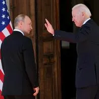 Los presidentes de Rusia y Estados Unidos, Vladimir Putin y Joe Biden.