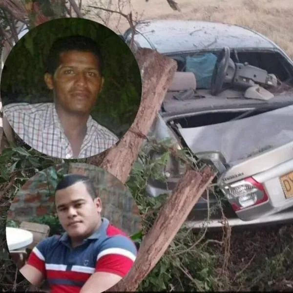 Accidente de tránsito hoy dejó 2 muertos cuando Mazda chocó con árbol en Cesar