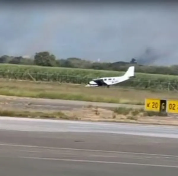 Avión aterrizó de emergencia en aeropuerto Alfonso Bonilla Aragón, en Cali