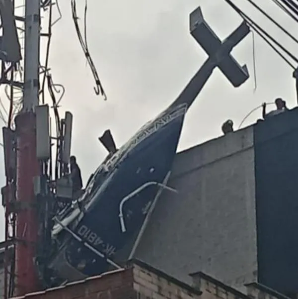 Accidente aéreo en Medellín.