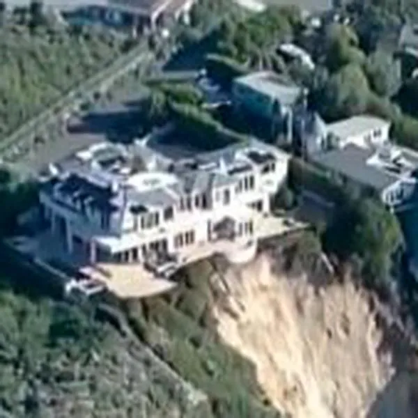 Millonario se niega a abandonar mansión de 16 millones de dólares que está en riesgo de derrumbe en Dana Point, California