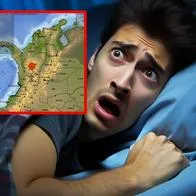 Imagen ilustrativa de una persona despertando asustada por un temblor, como el que sacudió a Colombia la madrugada del miércoles 28 de febrero de 2024.