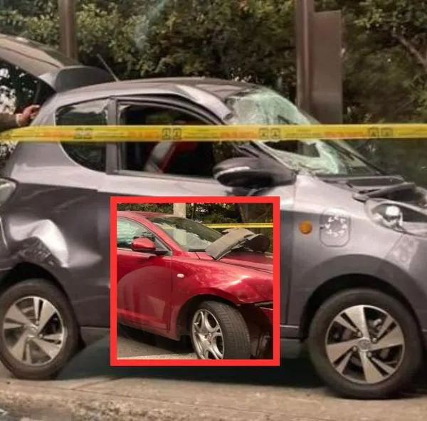 Grave accidente en la carrera Séptima, en Bogotá. Dos heridos, dejó un fuerte choque entre 2 carros | Qué pasó con accidente en la Séptima, en Bogotá. 